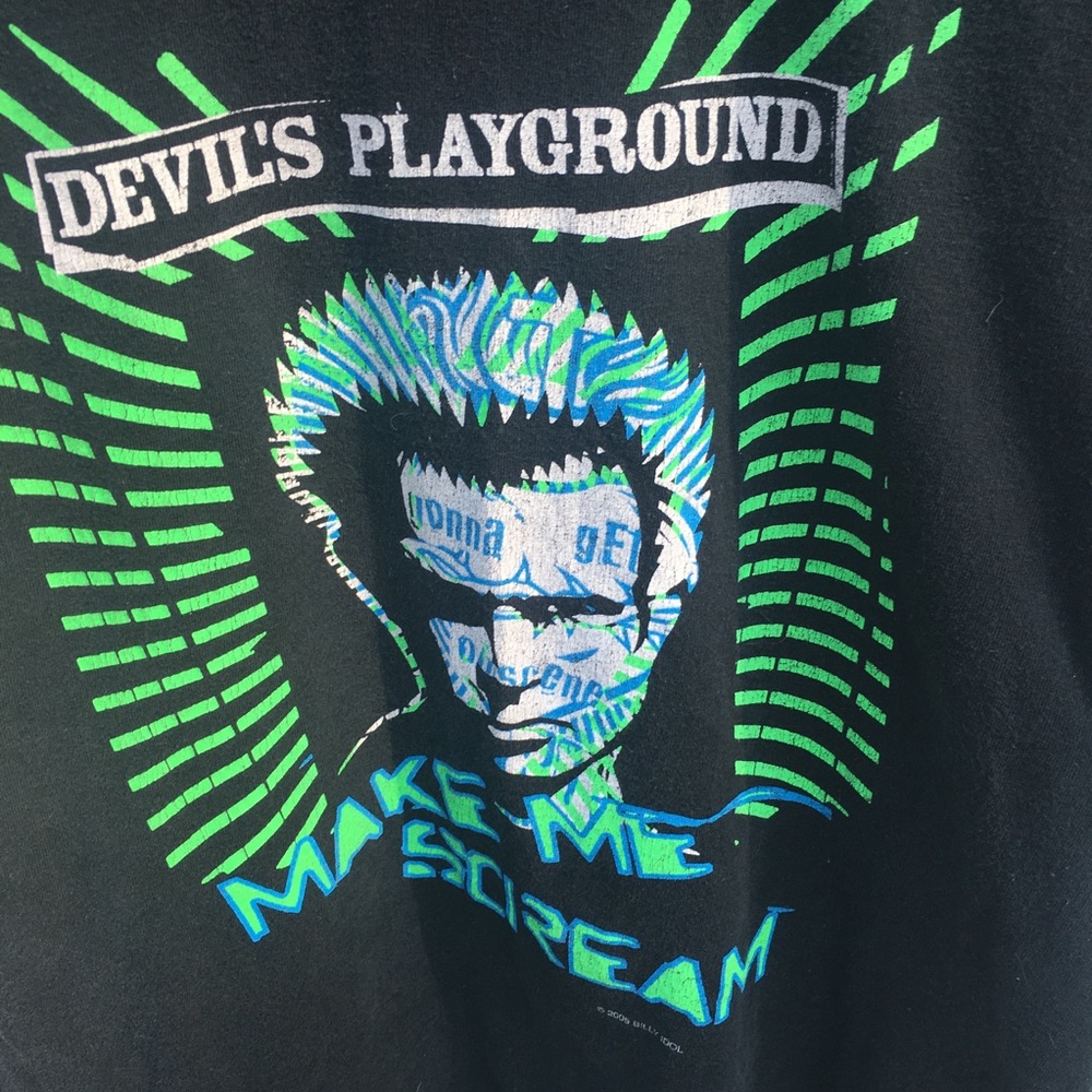 Billie Idol t-shirt 80s band punk